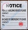 Signage Building Contact Information