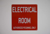 Signs Electrical Room