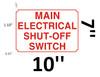 Signage Main Electrical Shut Off Switch