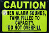 Caution When Alarm Sound Tank is Filled  Singange