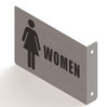 Woman Restroom Projection Sign- Woman Restroom 3D Sign Brush