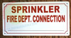 Sprinkler FIRE Department Connection Located_