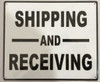 SHIPPING AND RECEIVING - WHITE BACKGROUND  Building  sign