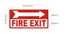 FIRE EXIT Right Arrow