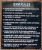 Signage Gym Rules