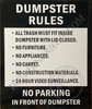 Dumpster Rules