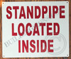 Sign Standpipe Located Inside