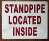 Signage Standpipe Located Inside