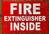 Signage FIRE EXTIGNISHER Inside