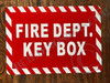 Signage FIRE DEPT Key Box