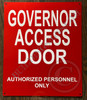 Signage Governor Access Door