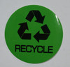 RECYCLE  (STICKER, GREEN) Building  sign