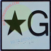 Elevator Floor Number Star G Sign- Elevator JAMB Plate Floor Star Ground Sign