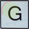 SIGNAGE Elevator Floor Number G SIGNAGE- Elevator JAMB Plate Floor Ground