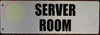 Server Room Sign -Two-Sided/Double Sided Projecting, Corridor and Hallway Sign