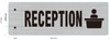 Reception Sign -Two-Sided/Double Sided Projecting, Corridor and Hallway Sign