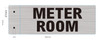 SIGNAGE Meter Room-Two-Sided/Double Sided Projecting, Corridor and Hallway