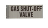 Gas Shut-Off Valve Sign-Two-Sided/Double Sided Projecting, Corridor and Hallway SIGNAGE