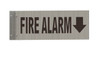 FIRE Alarm Arrow Down SIGNAGE-Two-Sided/Double Sided Projecting, Corridor and Hallway SIGNAGE