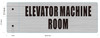 Elevator Machine Room Sign-Two-Sided/Double Sided Projecting, Corridor and Hallway Sign