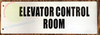 SIGNAGE Elevator Control Room SIGNAGE-Two-Sided/Double Sided Projecting, Corridor and Hallway