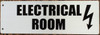 Electrical Room Sign -Two-Sided/Double Sided Projecting, Corridor and Hallway Sign