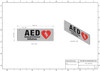 SIGNAGE AED -Two-Sided/Double Sided Projecting, Corridor and Hallway