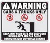 Warning: Electric GATE Sign: Keep Away from GATE ARM Drop Sign