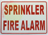 Sprinkler FIRE Alarm Sign