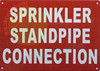 SIGN Sprinkler Standpipe Connection