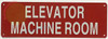 Elevator Machine Room Sign