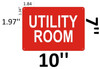 Utility Room SIGNAGE