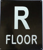 R FLOOR SIGNAGE