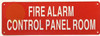 SIGN FIRE ALARM CONTROL PANEL ROOM