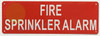 FIRE SPRINKLER ALARM SIGN