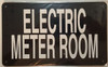 Building ELECTRIC METER ROOM  sign