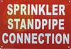 SIGN SPRINKLER STANDPIPE CONNECTION