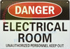 SIGNAGE DANGER ELECTRICAL ROOM