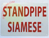 STANDPIPE SIAMESE SIGN