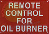 REMOTE CONTROL FOR OIL BURNER