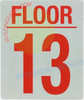 13 FLOOR SIGN