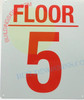 5 FLOOR SIGN