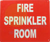 Sign FIRE SPRINKLER ROOM