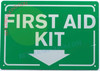FIRST AID KIT ARROW DOWN SIGN