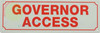 Sign GOVERNOR ACCESS