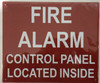 SIGNAGEFIRE ALARM CONTROL PANEL LOCATED INSIDE