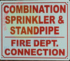 COMBINATION SPRINKLER STANDPIPE FIRE DEPT CONNECTION