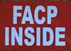 FACP INSIDE SIGN