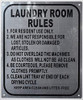 LAUNDRY ROOM RULES SIGN