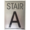 STAIR A SIGN (4x5.75, SILVER,ALUMINUM)